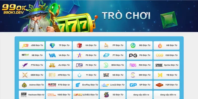 Điểm qua 1 vài trò chơi 99OK slot game Điểm qua 1 vài trò chơi 99OK slot game